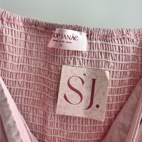 Light pink Bubble Hem Dress - Picture 3 of 4